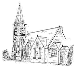Line drawing of Hornsea United Reformed Church